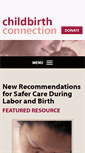 Mobile Screenshot of childbirthconnection.org