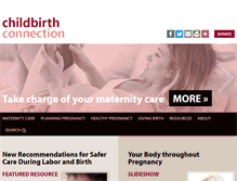 Tablet Screenshot of childbirthconnection.org